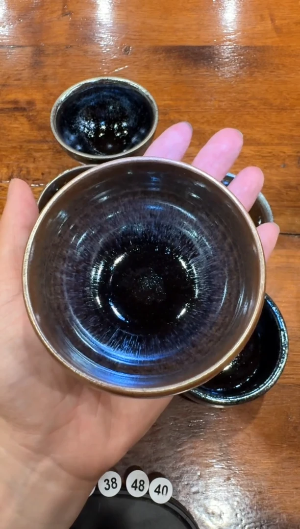 茶盏鸿**显游常华龙窑柴烧无足钵盏