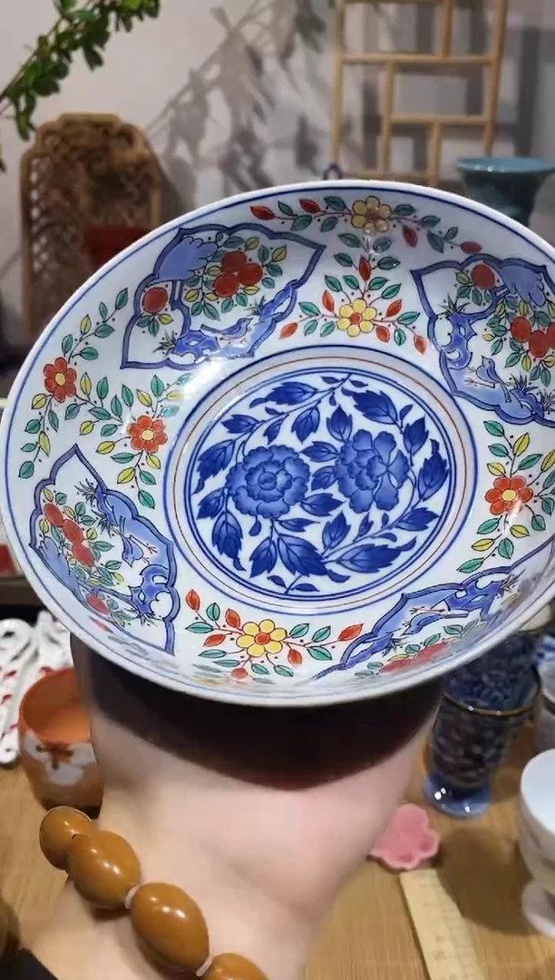 瓷片西山手绘青花钵