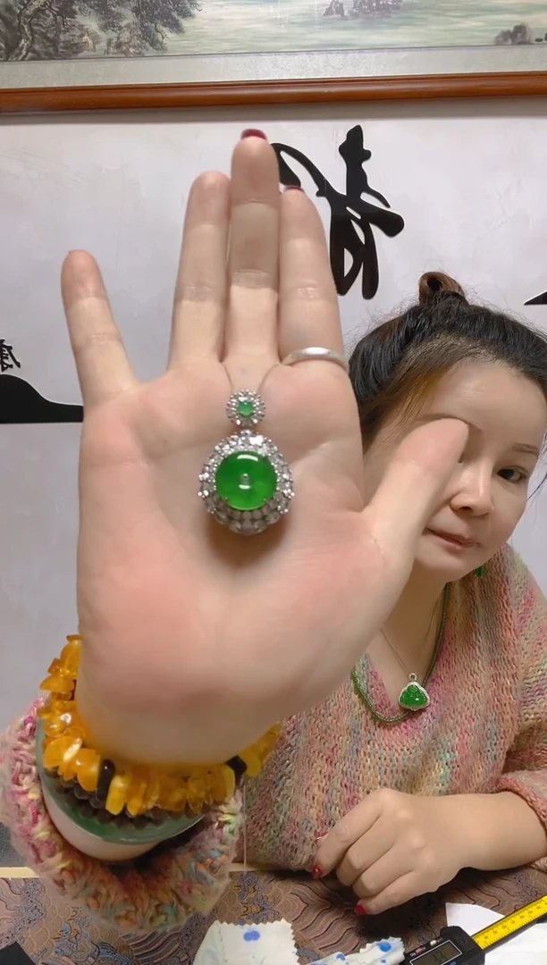 颈饰未镶嵌翡翠天然A货 假一罚四
