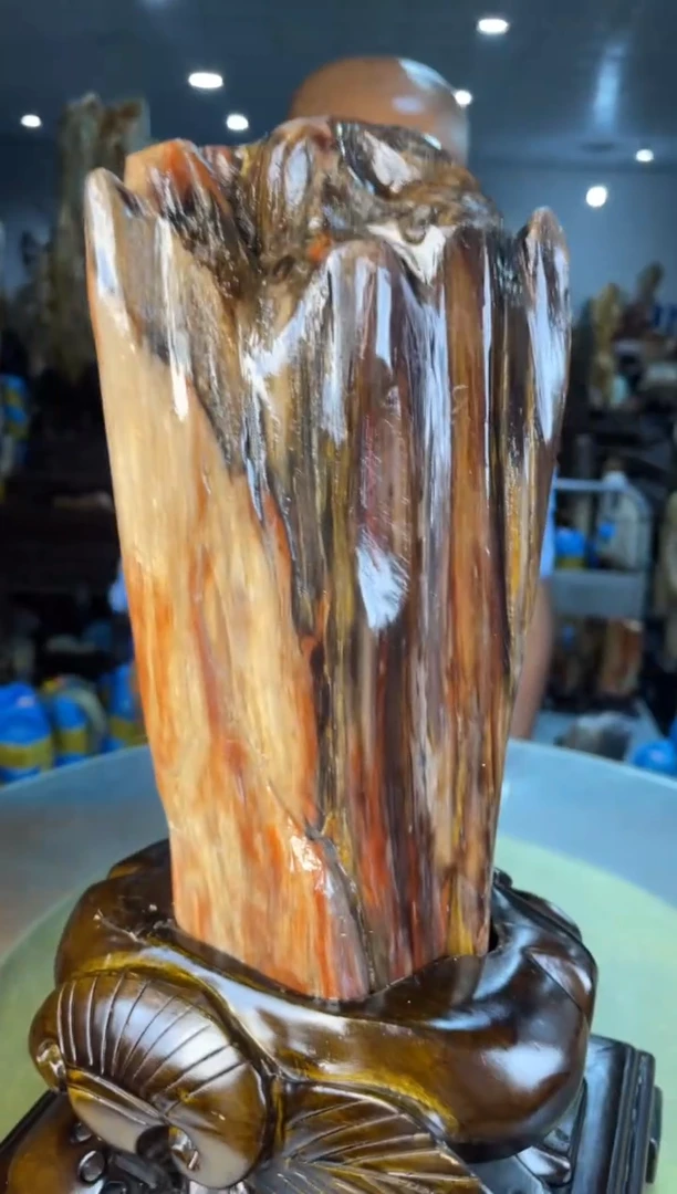 未镶嵌摆件硅化玉35