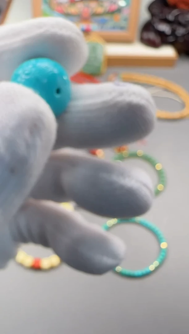 【闪购商品】绿松石配饰配饰18K金镶嵌配饰配饰