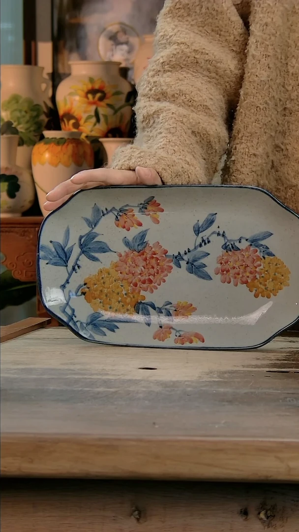 【闪购商品】瓷片景德镇纯手工釉下彩精品餐具