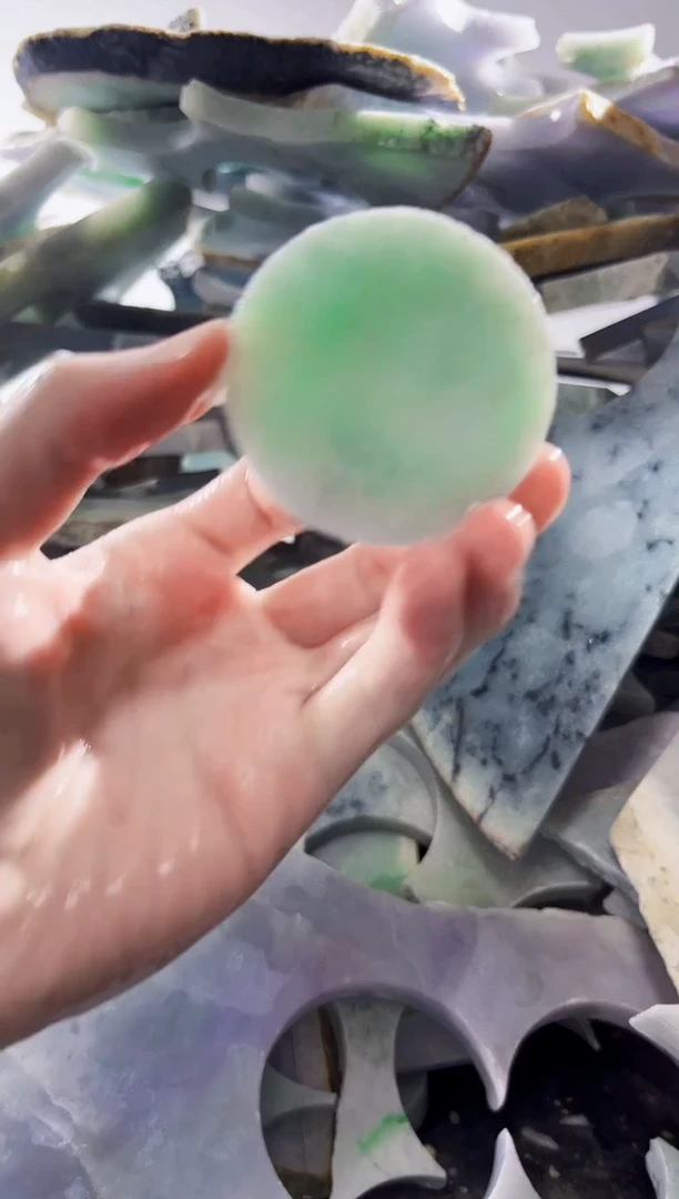 裸石翡翠缅甸翡翠A货文8556