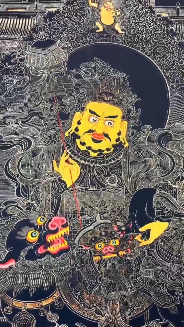 装裱画唐卡藏艺阁高端绘画作品TK16010