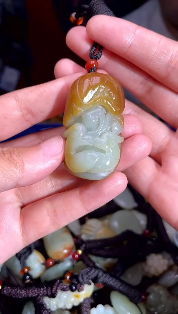 和田玉未镶嵌挂件1