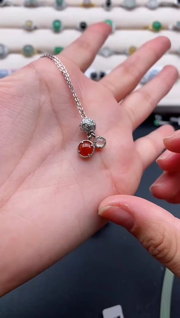 银S925镶嵌戒指翡翠7777777+1