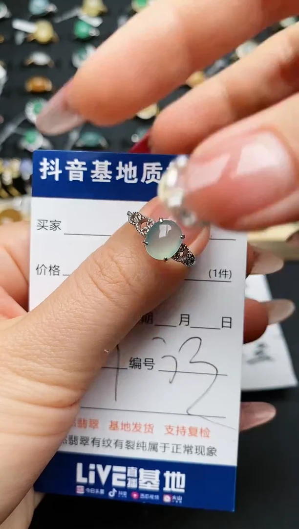 【闪购商品】翡翠戒指银S925镶嵌.............