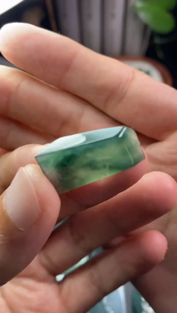 定制翡翠未镶嵌翡翠片料定制未镶嵌5.30-9