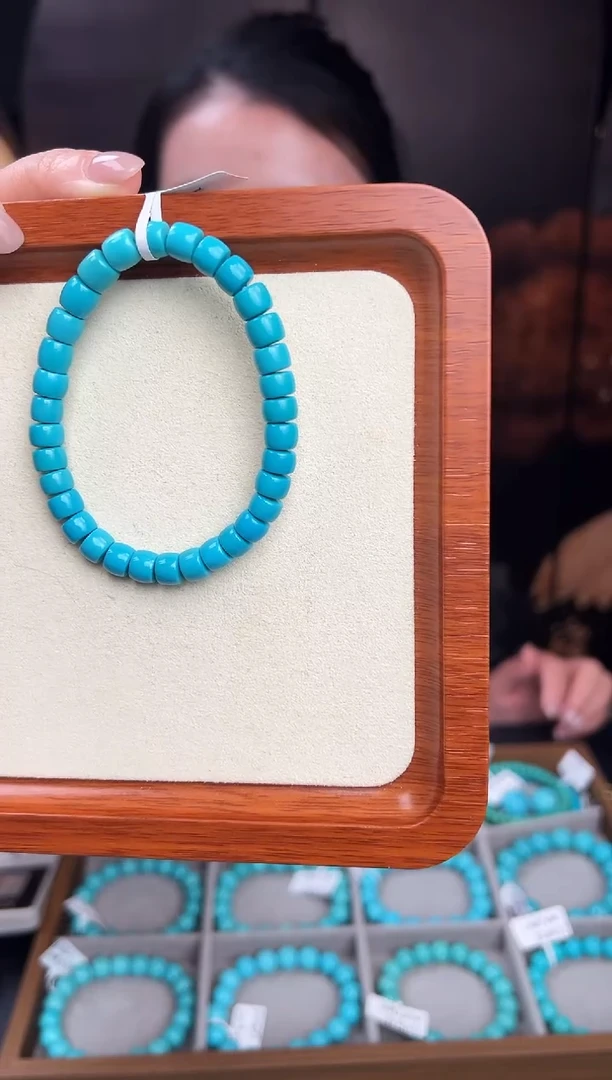 未镶嵌绿松石手串卡7+