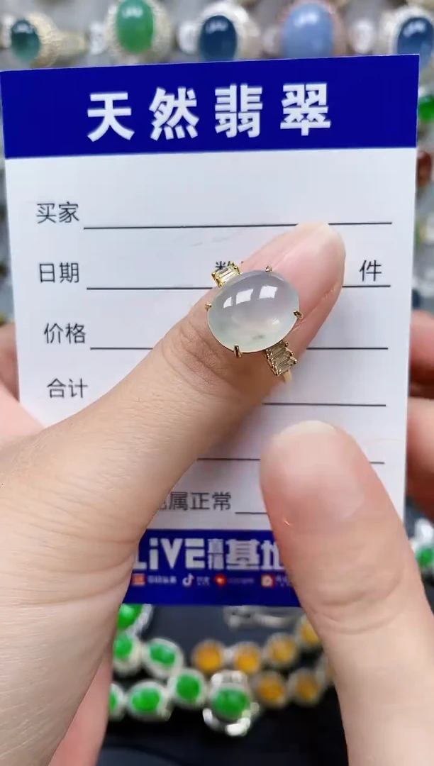 翡翠戒指银S925镶嵌21