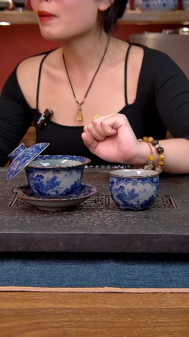 简装家用款2件套 老陶泥开片纹陶瓷茶具