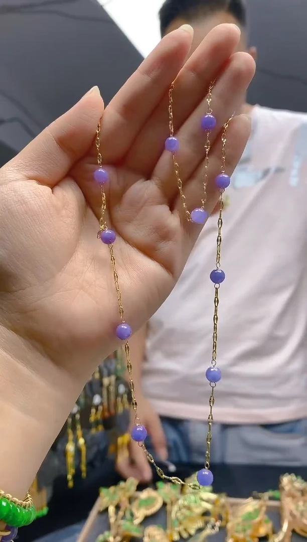 翡翠合金耳饰048翡翠耳线