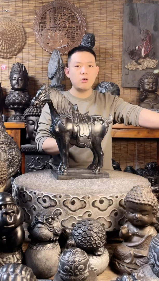 【闪购商品】40宝马天然青石雕刻