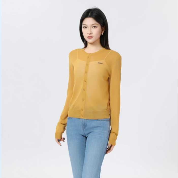 AMASS/阿玛施25早春新款时尚百搭气质针织长袖开衫小外搭女548004