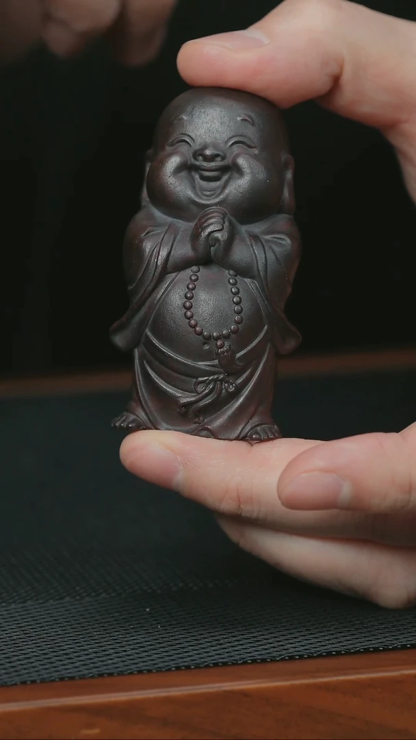 【闪购商品】紫砂茶壶宜兴紫砂F112小和尚黑