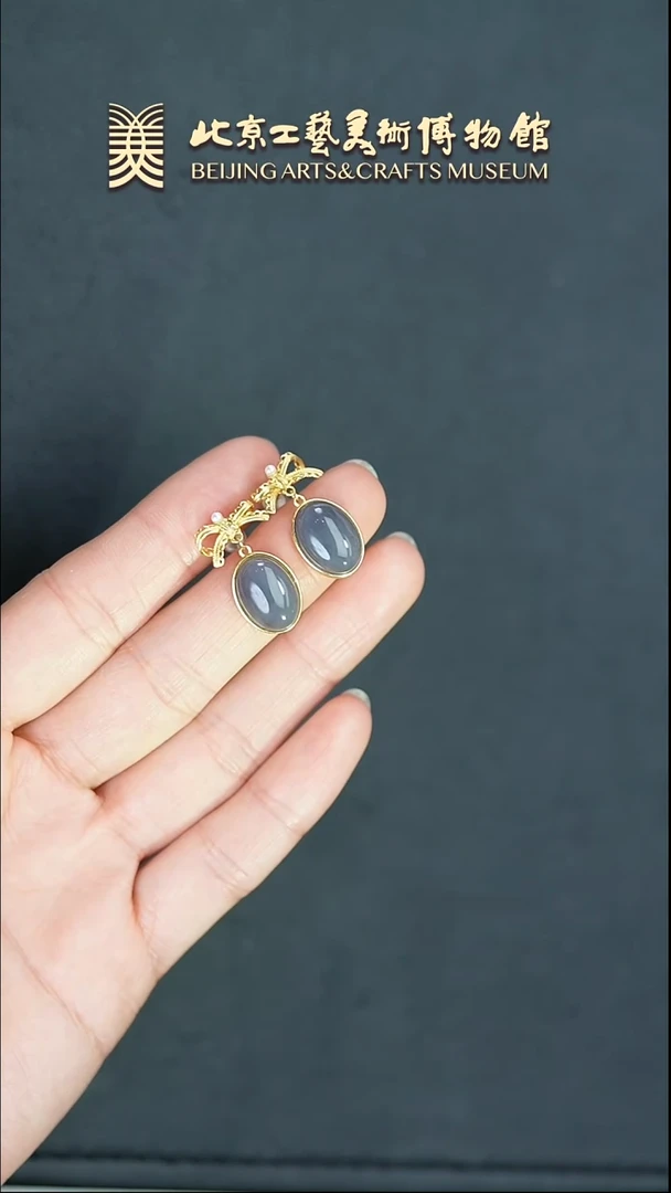 【闪购商品】和田玉耳坠银S925镶嵌B0305GMD255耳坠