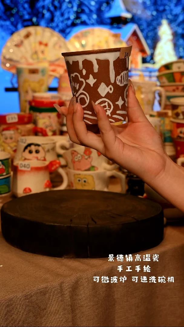 陶瓷020景德镇设计师款高温陶瓷手工手绘