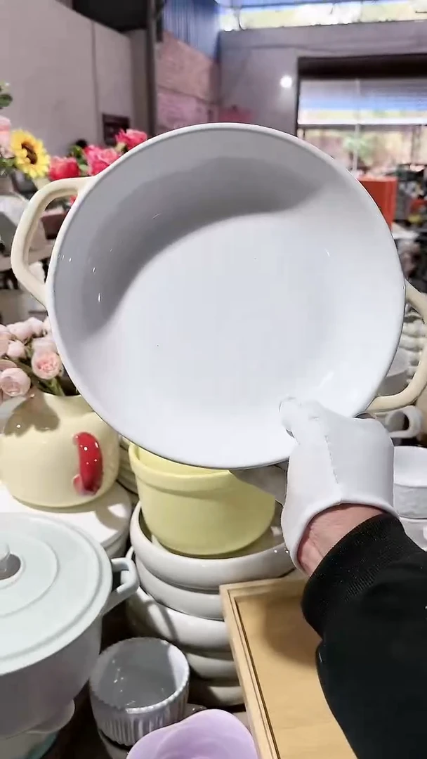 【闪购商品】瓷片大号双耳 微瑕凑满20元包邮