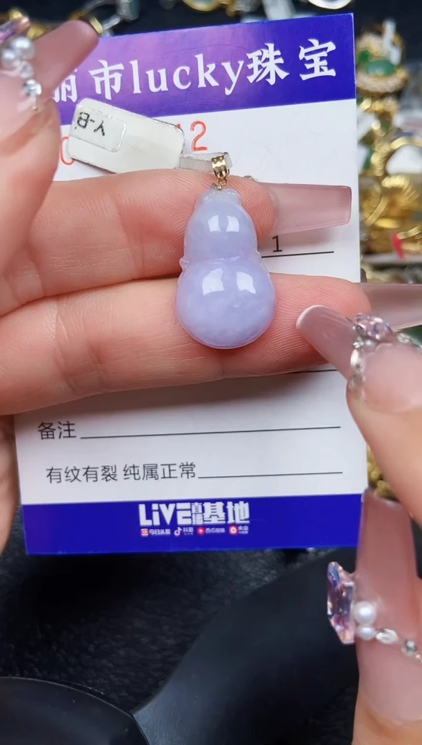 翡翠18K金镶嵌颈饰244218k