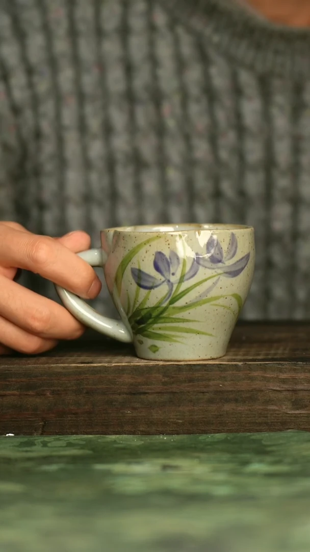 瓷器青诗集手工手绘瓷器