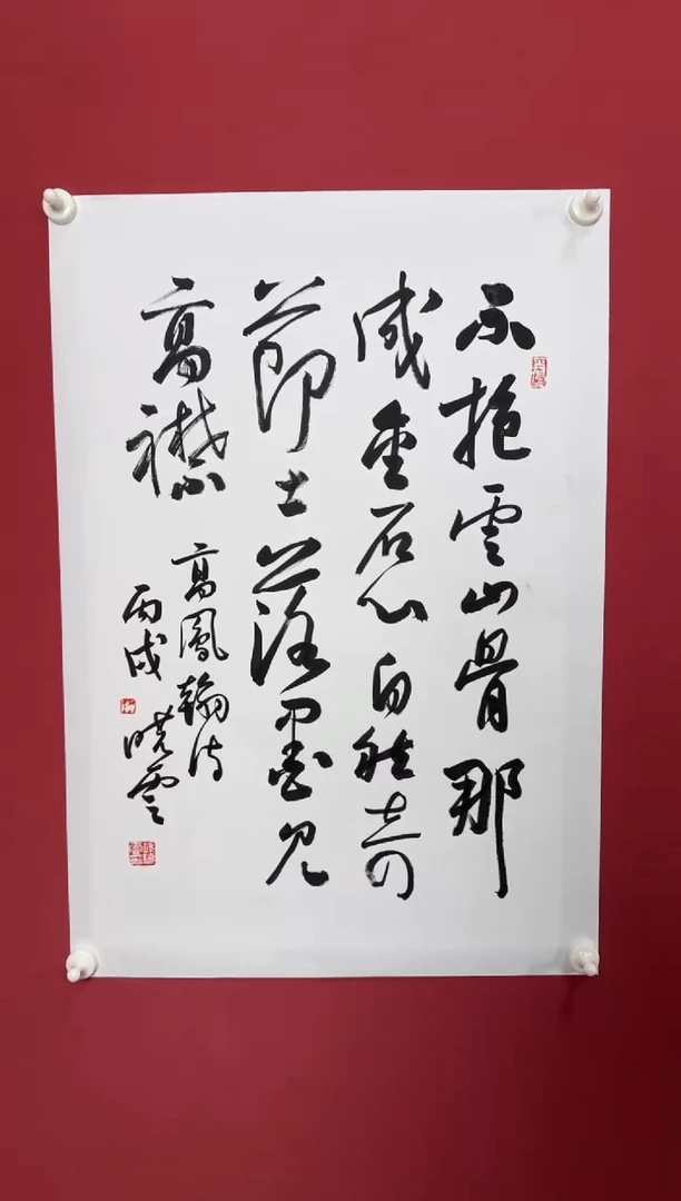 书法不抱云山骨书法