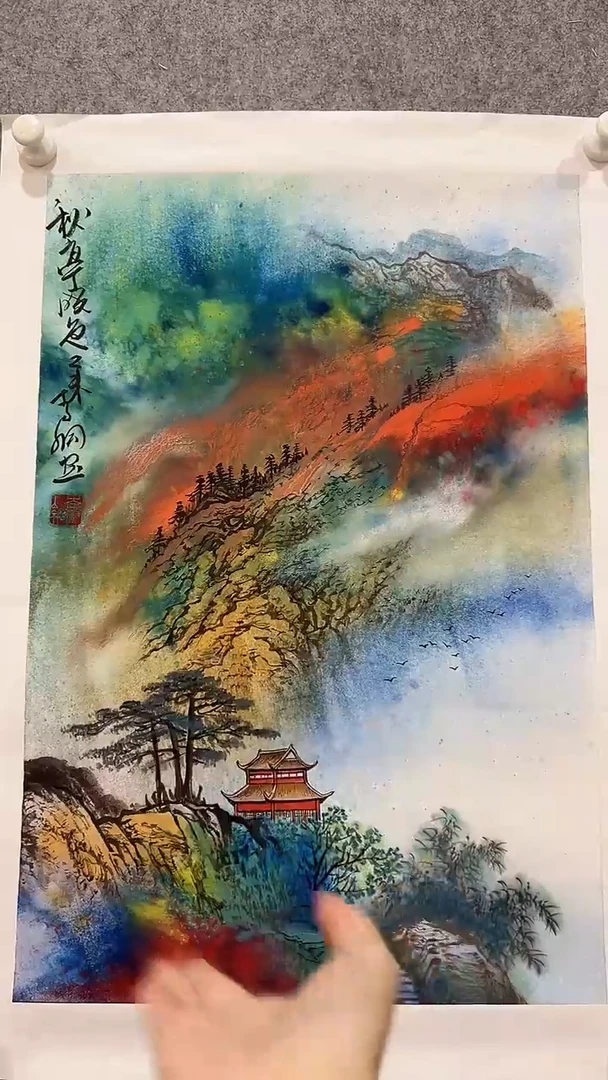 国画李纲-2.7平尺-国画作品