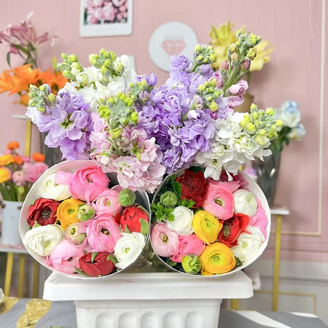 2-14云南鲜花基地洋牡丹紫罗兰鲜花组合直发