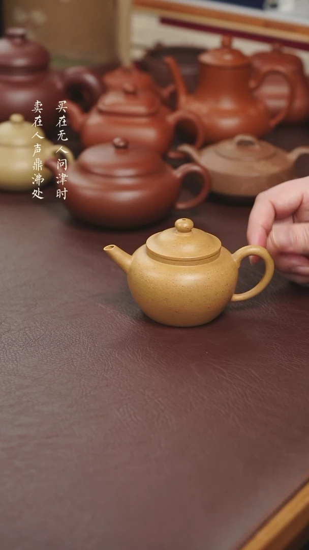 【闪购商品】紫砂茶壶范春林黄金段圆珠