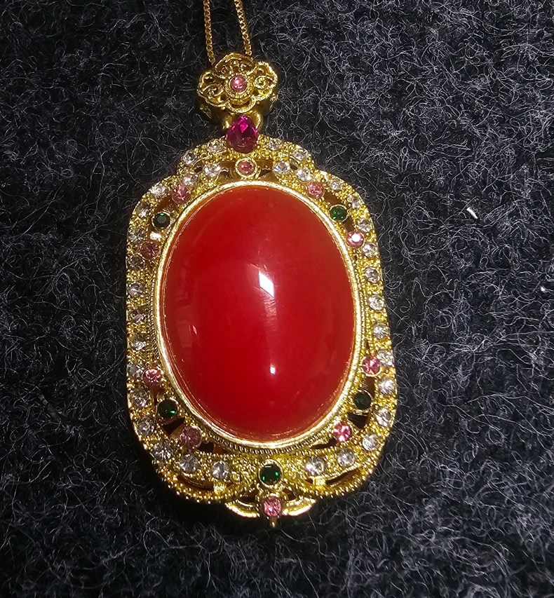 【甄选】 高端   精品鸽血红色天然吊坠百搭款