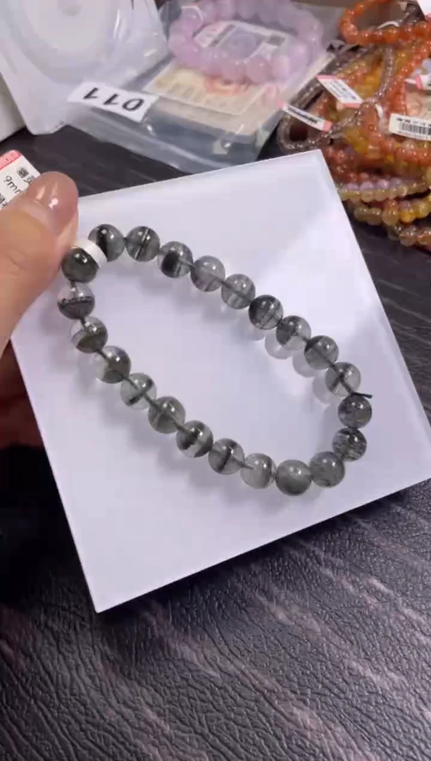 水晶手链未镶嵌9±/x-055【绿幽灵