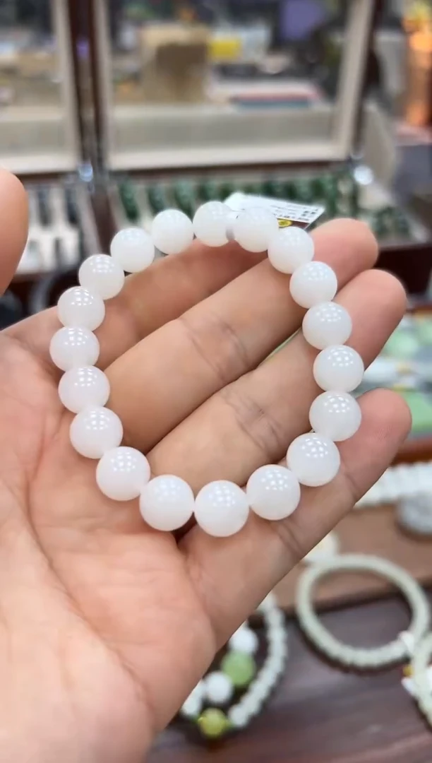 【闪购商品】和田玉手串未镶嵌10mm野牛沟