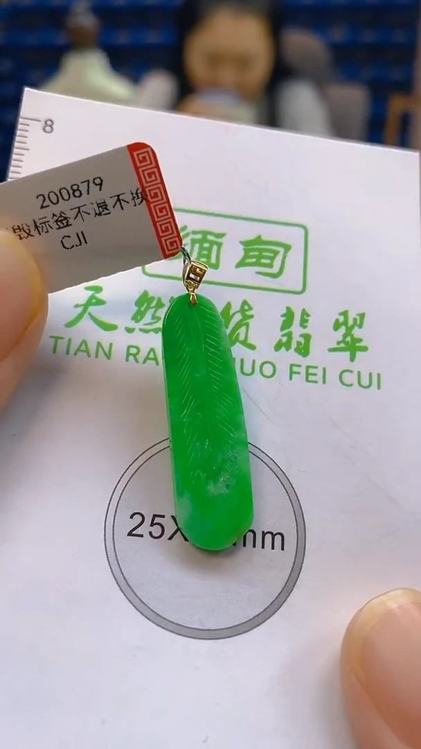 颈饰18K金镶嵌翡翠新号开播 全场乱卖