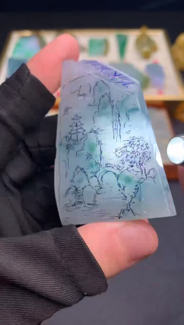 定制翡翠未镶嵌天然翡翠裸石 （含工费）