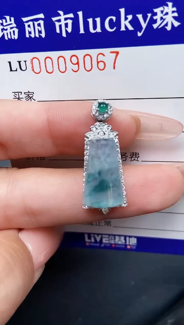 【闪购商品】翡翠颈饰银S925镶嵌9067