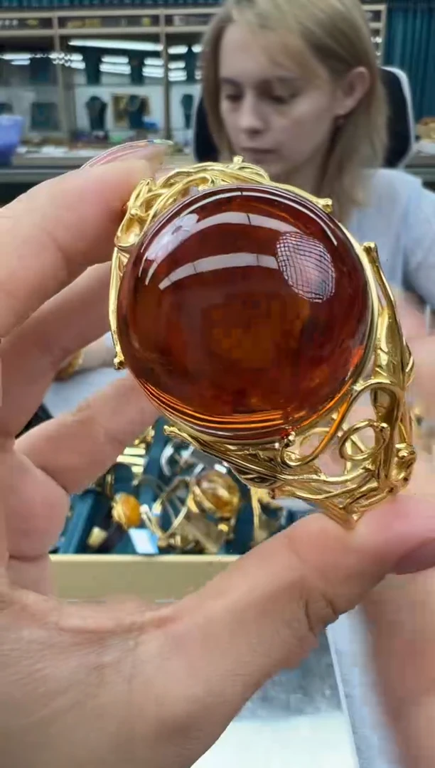 琥珀未镶嵌手镯97秒拍号