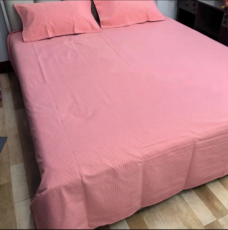 床单纯棉床单100%棉床单常规厚老粗布床单3件套单双人宿舍床单