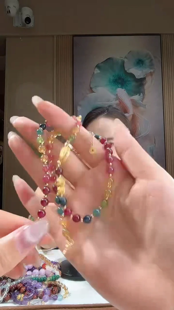 颈饰银S925镶嵌碧玺2026010201多样性发一