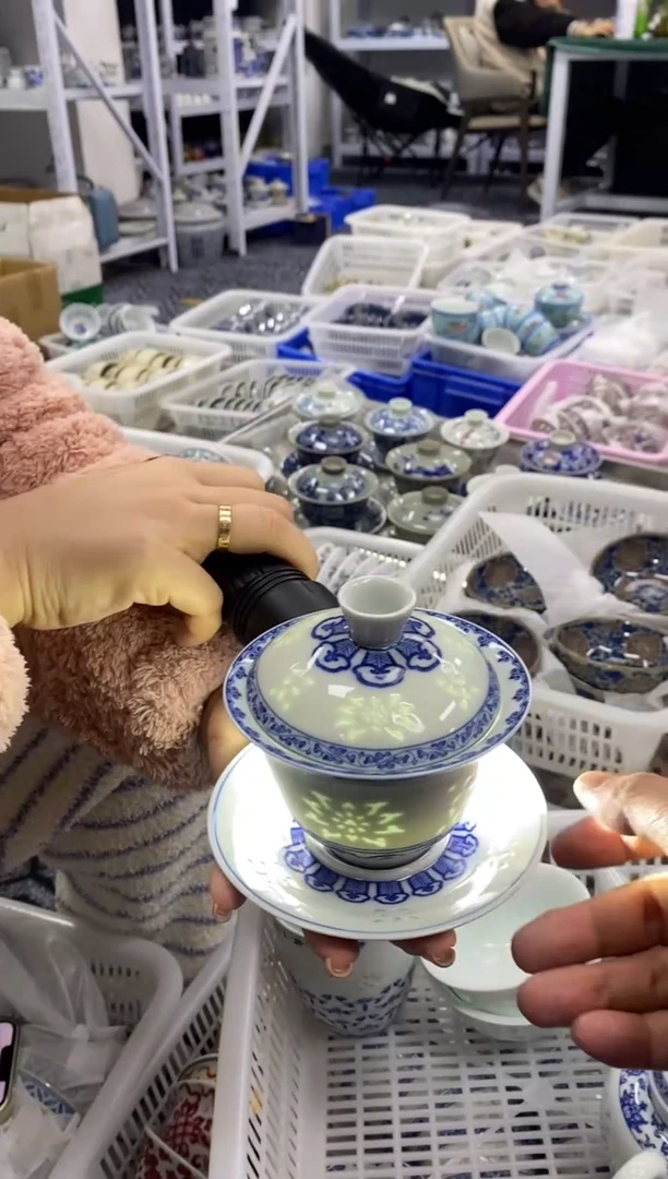 杯景德陶瓷茶具容量约150