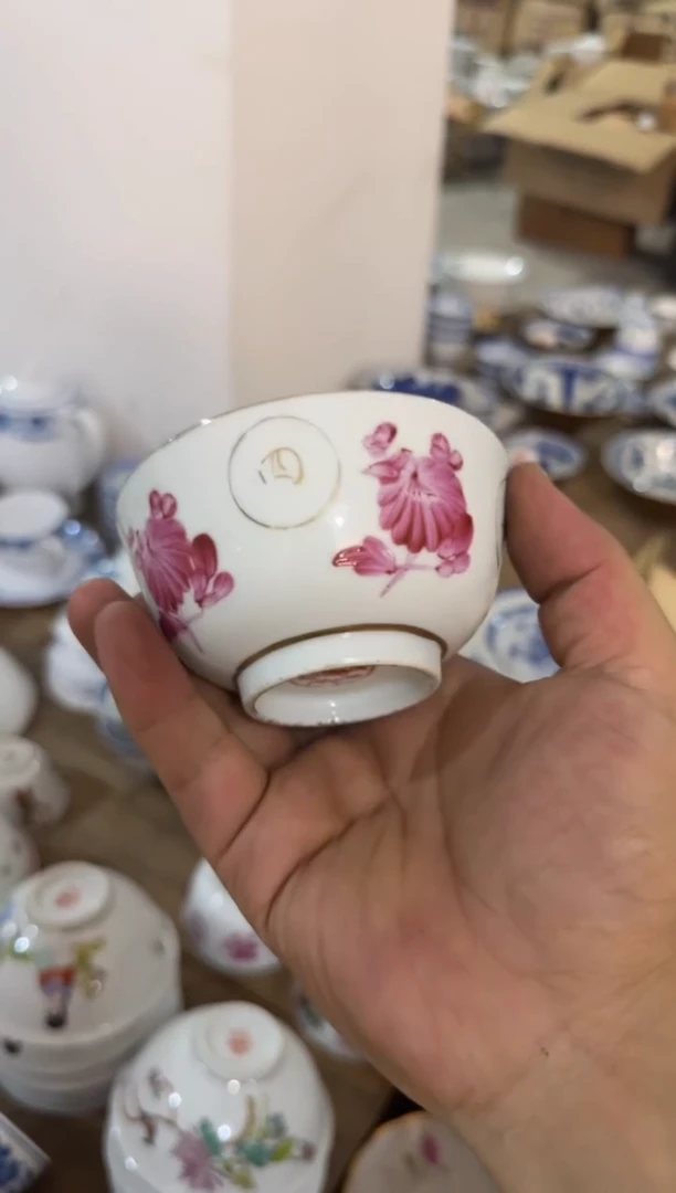 摆件茶碗微瑕请慎拍