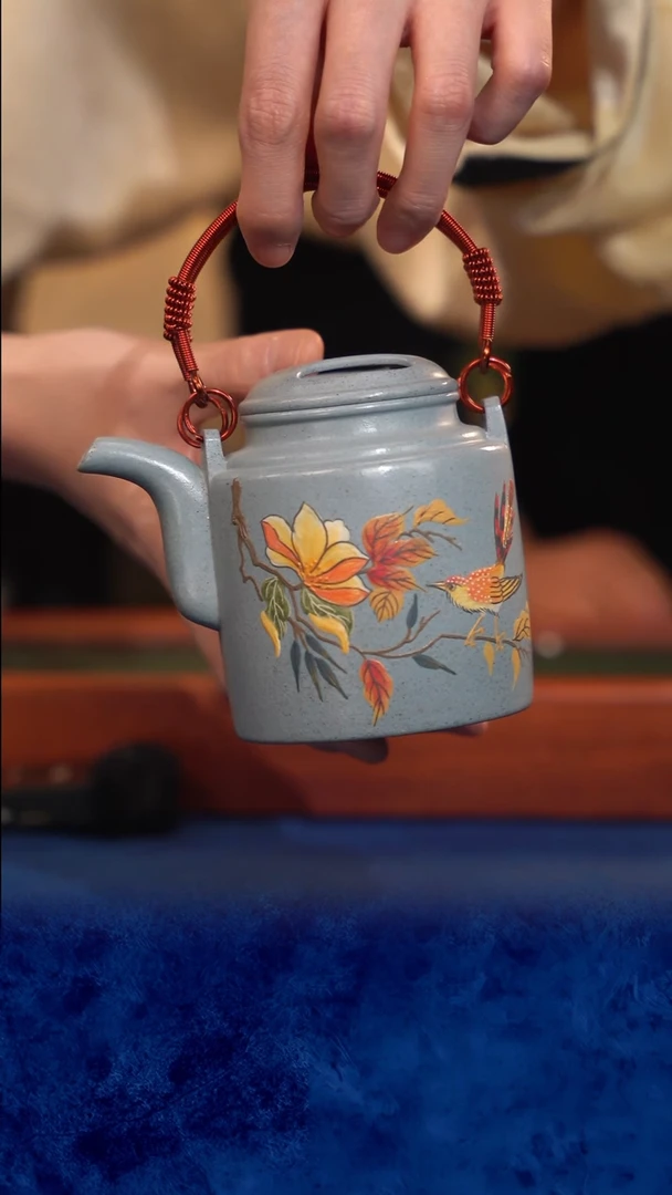 紫砂 宜兴紫砂  FY  海蓝 洋桶