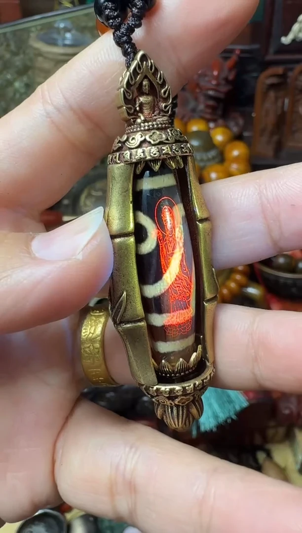 钛钢玛瑙/玉髓珠宝奇石观音