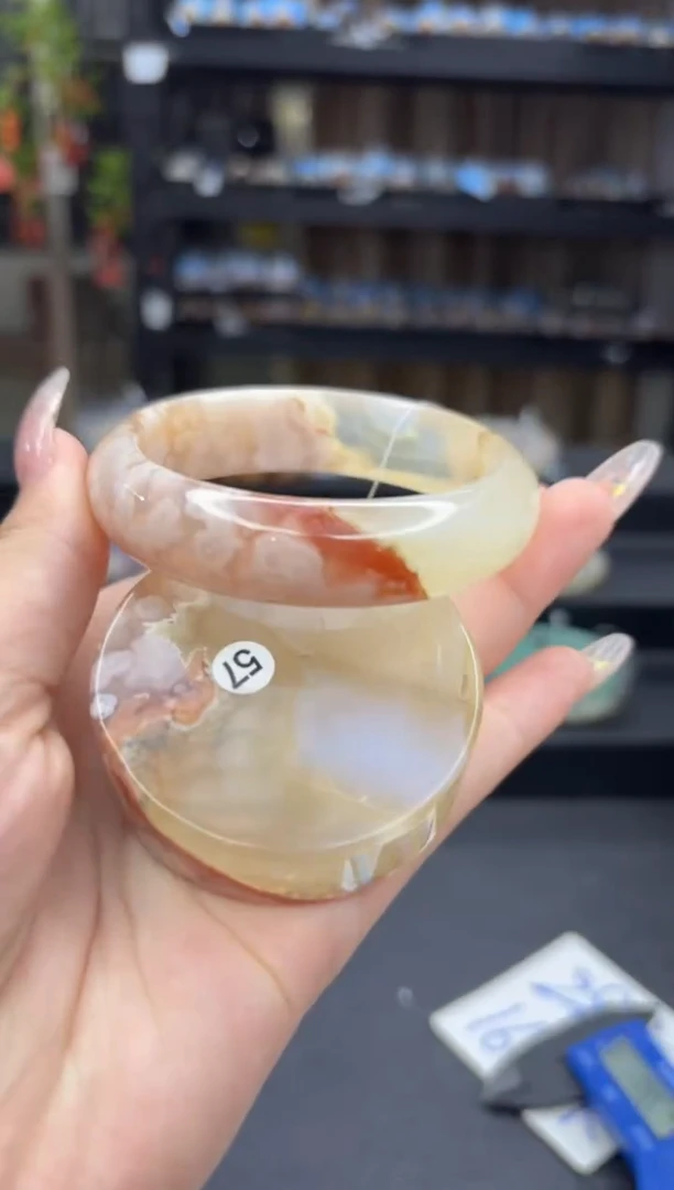 石英质玉手镯未镶嵌416(57圈赠送镯心)