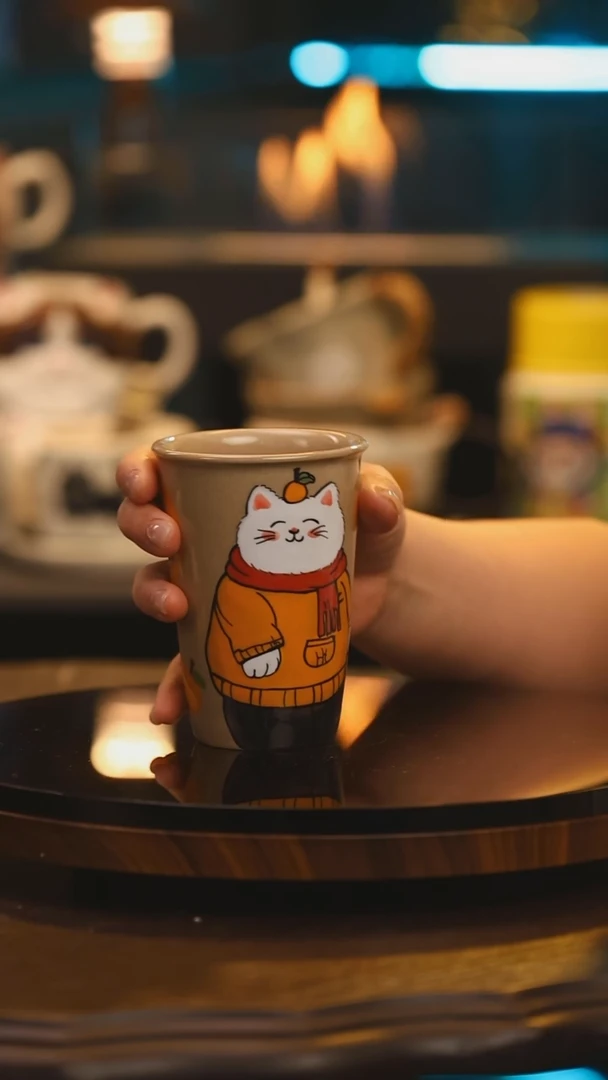 【闪购商品】杯子景德镇高温釉下彩手绘