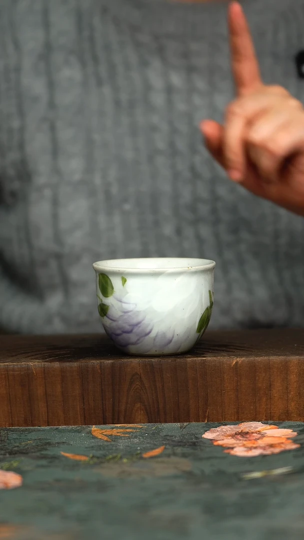 杯釉下彩手工手绘同款陶器