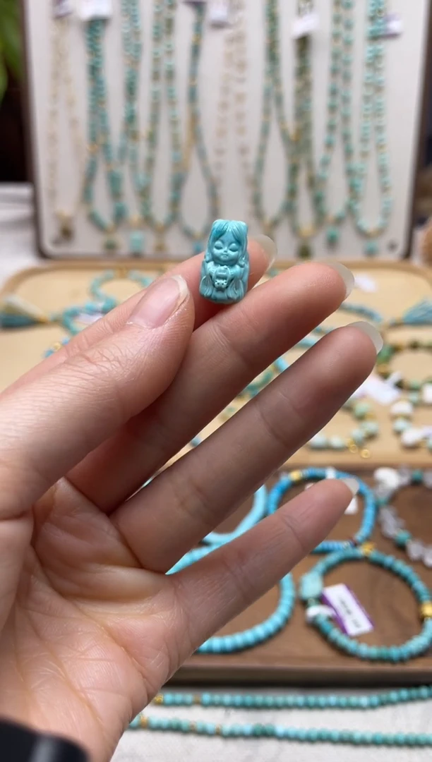 【闪购商品】绿松石珠宝奇石未镶嵌37