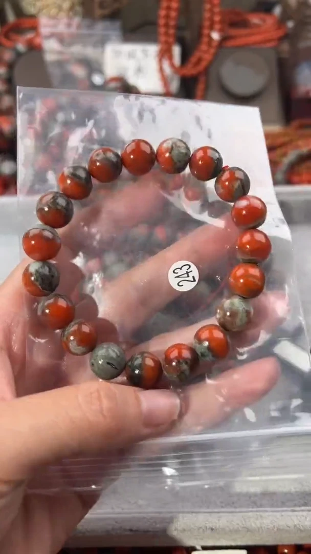 南红玛瑙手串未镶嵌11+