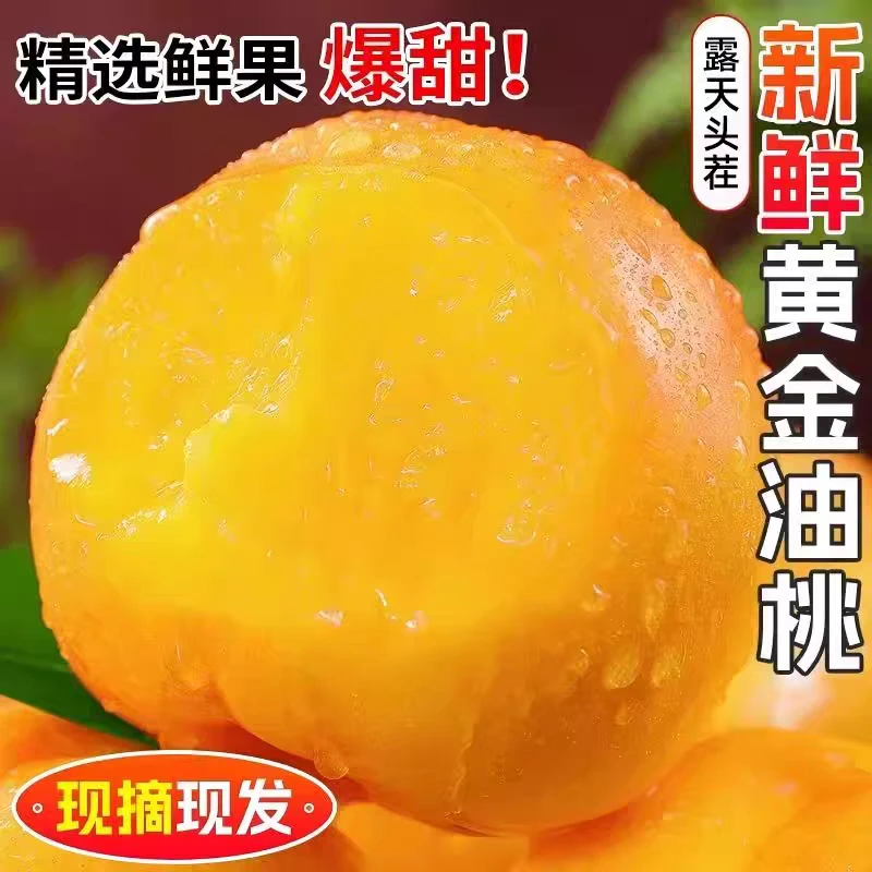 京东发货头茬黄金桃脆甜多汁新鲜现摘当季水果软硬皆可