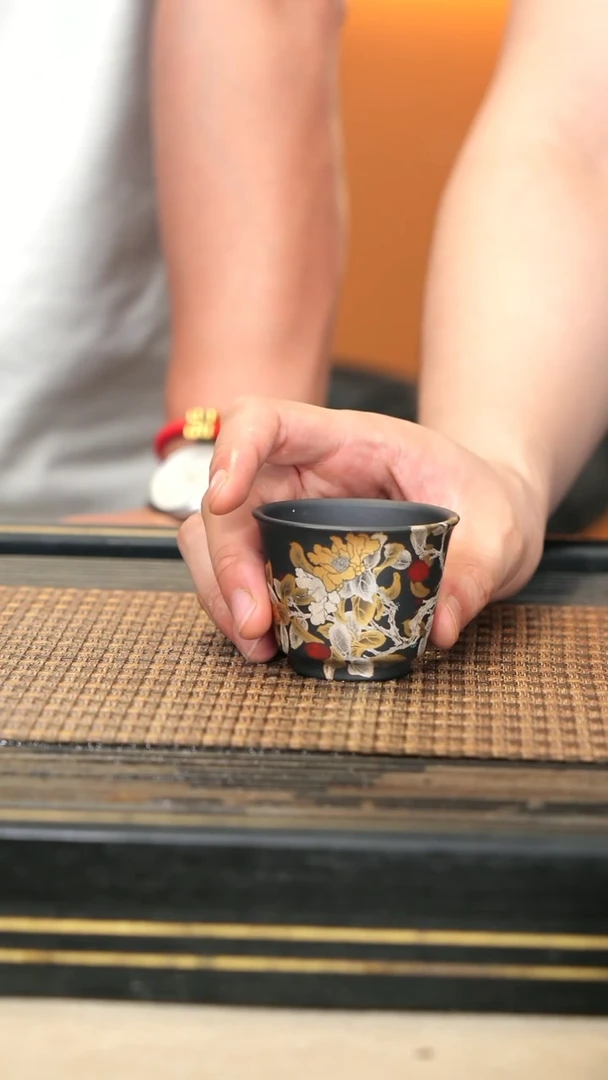 LJY43《牡丹杯》金银彩杯