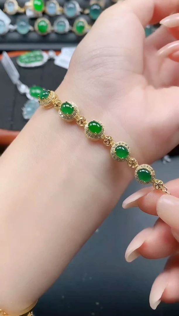 银S925镶嵌戒指翡翠11111