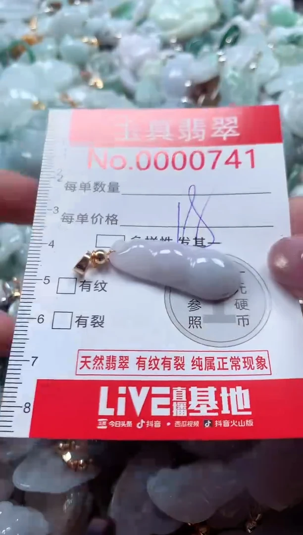 吊坠(不含链)未镶嵌翡翠0741